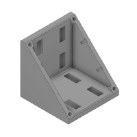 MODULAR SOLUTIONS ALUMINUM GUSSET<br>90MM X 90MM ANGLE W/HARDWARE